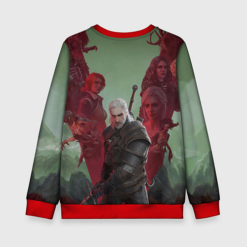 Детский свитшот The Witcher 5-летие / 3D-Красный – фото 2