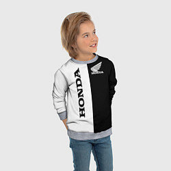 Свитшот детский HONDA, цвет: 3D-меланж — фото 2