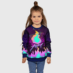 Свитшот детский PROMARE, цвет: 3D-синий — фото 2