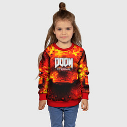 Свитшот детский Doom Eternal, цвет: 3D-красный — фото 2