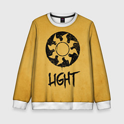 Свитшот детский Emblems Light, цвет: 3D-белый