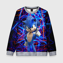 Свитшот детский Sonic, цвет: 3D-меланж