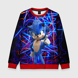 Свитшот детский Sonic, цвет: 3D-красный