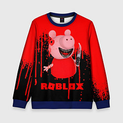 Свитшот детский Roblox Piggy, цвет: 3D-синий