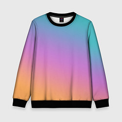 Свитшот детский Градиент, цвет: 3D-черный