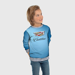Свитшот детский Cadillac, цвет: 3D-меланж — фото 2