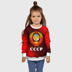 Свитшот детский СССР USSR, цвет: 3D-белый — фото 2