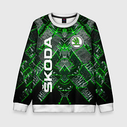 Свитшот детский SKODA, цвет: 3D-белый