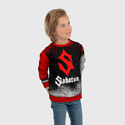 Свитшот детский Sabaton, цвет: 3D-красный — фото 2