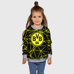Свитшот детский BORUSSIA, цвет: 3D-меланж — фото 2