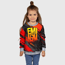 Свитшот детский Eminem, цвет: 3D-меланж — фото 2