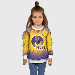 Свитшот детский LeBron James, цвет: 3D-белый — фото 2