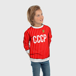Свитшот детский Форма сборной СССР, цвет: 3D-белый — фото 2