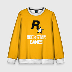 Свитшот детский Рокстар, цвет: 3D-белый