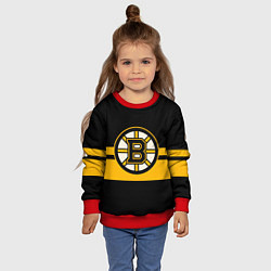 Свитшот детский BOSTON BRUINS NHL, цвет: 3D-красный — фото 2