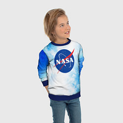 Свитшот детский NASA НАСА, цвет: 3D-синий — фото 2