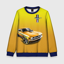 Свитшот детский Ford mustang - motorsport, цвет: 3D-синий
