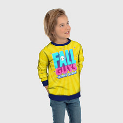 Свитшот детский Fall Guys, цвет: 3D-синий — фото 2