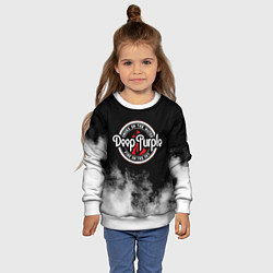 Свитшот детский Deep Purple, цвет: 3D-белый — фото 2