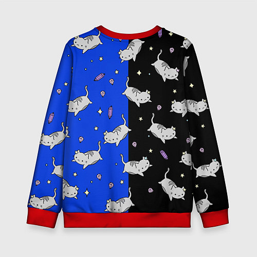 Детский свитшот КИСЫ / 3D-Красный – фото 2