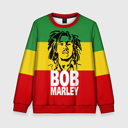 Свитшот детский Bob Marley, цвет: 3D-красный
