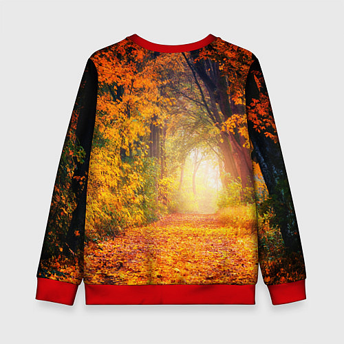 Детский свитшот Что такое осень - это небо / 3D-Красный – фото 2