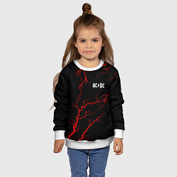 Свитшот детский AC DС, цвет: 3D-белый — фото 2