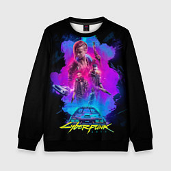 Свитшот детский Cyberpunk 2077, цвет: 3D-черный