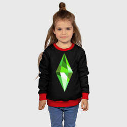 Свитшот детский The Sims Plumbob, цвет: 3D-красный — фото 2