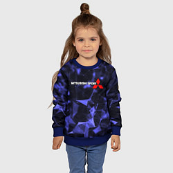 Свитшот детский MITSUBISHI, цвет: 3D-синий — фото 2