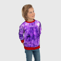 Свитшот детский Relax, цвет: 3D-красный — фото 2