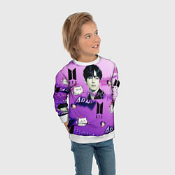 Свитшот детский I purple you, цвет: 3D-белый — фото 2