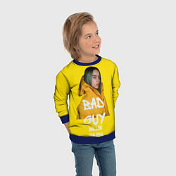 Свитшот детский Billie Eilish Билли Айлиш, цвет: 3D-синий — фото 2