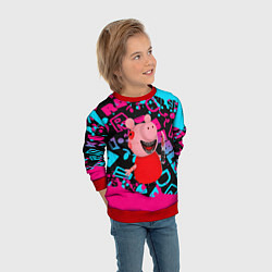 Свитшот детский Roblox Piggy, цвет: 3D-красный — фото 2