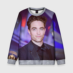 Свитшот детский Роберт Паттинсон, цвет: 3D-меланж