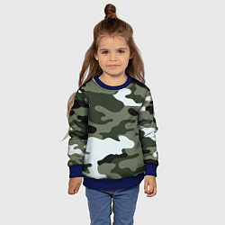 Свитшот детский Camouflage 2, цвет: 3D-синий — фото 2