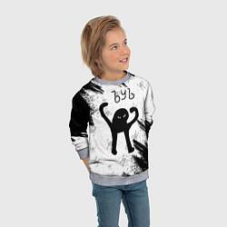 Свитшот детский ЪУЪ СЪУКА, цвет: 3D-меланж — фото 2
