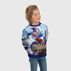 Свитшот детский League of Legends МАСТЕР ЙИ, цвет: 3D-синий — фото 2