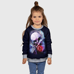 Свитшот детский UNDERTALE SANS, цвет: 3D-меланж — фото 2
