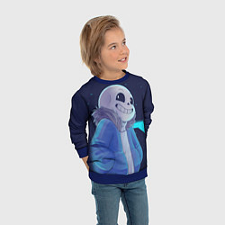 Свитшот детский UNDERTALE, цвет: 3D-синий — фото 2