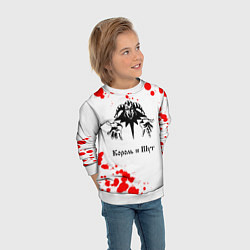 Свитшот детский КОРОЛЬ И ШУТ, цвет: 3D-белый — фото 2