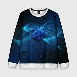 Свитшот детский Атом, цвет: 3D-белый