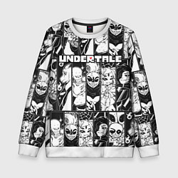 Свитшот детский UNDERTALE, цвет: 3D-белый