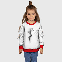 Свитшот детский ДЕВУШКА ЗА СТЕКЛОМ, цвет: 3D-красный — фото 2