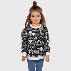 Свитшот детский WATCH DOGS LEGION, цвет: 3D-белый — фото 2
