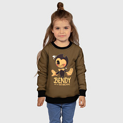 Свитшот детский Bendy And The Ink Machine, цвет: 3D-черный — фото 2