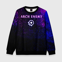 Детский свитшот Arch Enemy Neon logo