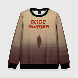 Свитшот детский Бегущий по лезвию, цвет: 3D-черный