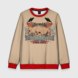 Свитшот детский Ваше имя ваш бренд, цвет: 3D-красный