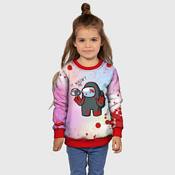 Свитшот детский IT WASN T ME Z, цвет: 3D-красный — фото 2